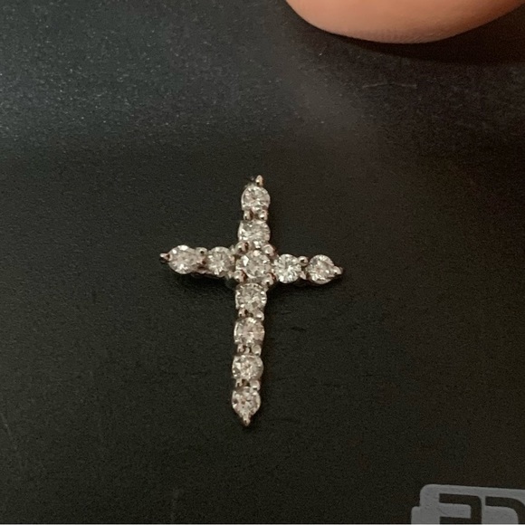 Exclusive Bloomingdale’s Diamond Cross Necklace. - Picture 9 of 11